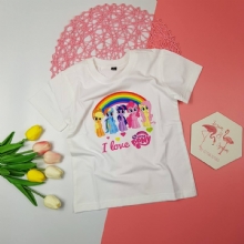 Áo thun in hình Pony dễ thương cho bé gái