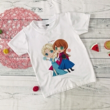 Áo thun Elsa và Anna dễ thương cho bé gái