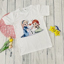 Áo thun Elsa và Anna dễ thương cho bé gái