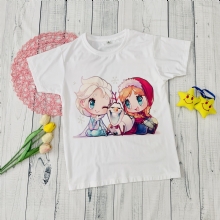 Áo thun Elsa và Anna dễ thương cho bé gái
