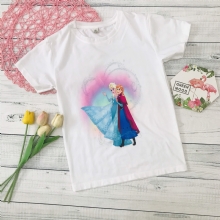 Áo thun Elsa và Anna dễ thương cho bé gái