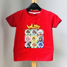 Áo thun màu in hình Hero Team cho bé
