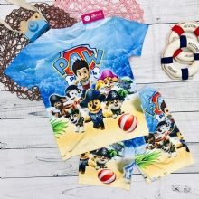 Bộ thun lạnh Chó Cứu Hộ cho bé