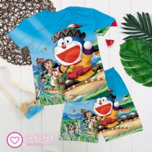Bộ thun lạnh Doremon mới cho bé trai