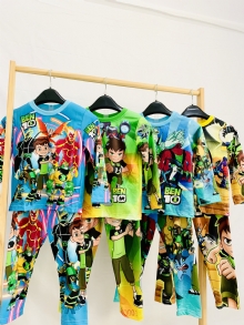 Bộ tay dài ben 10 cho bé trai_MM114