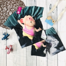 Bộ thun lạnh Bé Heo tiktok