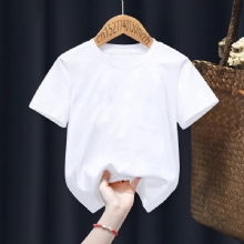 Áo thun trẻ em trơn tay ngắn dày dặn nhiều màu 10 - 35kg