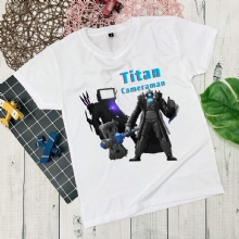 Áo Thun Titan Speakerman Skibidi Toilet - 3 Nhân Vật Bé Yêu Thích Vải Mềm Mát