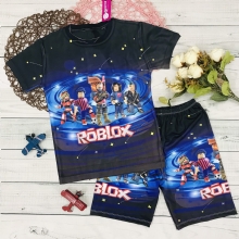Bộ thun lạnh ngắn Roblock cho bé trai