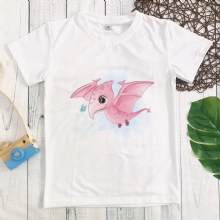 Áo thun in hình Khủng long chibi