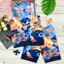 Bộ thun lạnh Sonic| Bộ sát nách bé trai