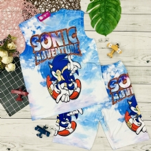 Bộ thun lạnh Sonic| Bộ sát nách bé trai