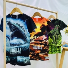 Bộ thun lạnh in hình Godzilla