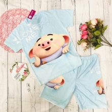 Bộ thun lạnh Bé Heo tiktok