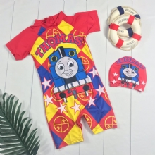 Đồ bơi bé trai in hình xe lửa dễ thương