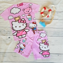 Bộ thun lạnh hồng Kitty