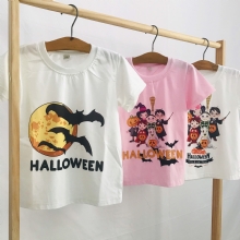 Áo thun in hình Halloween cho bé trai và bé gái