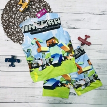 Bộ thun lạnh sát nách minecraft