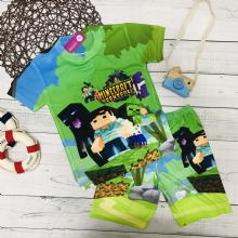 Bộ thun lạnh Minecraft bé trai