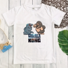 Áo thun in hình Godziila và Kingkong